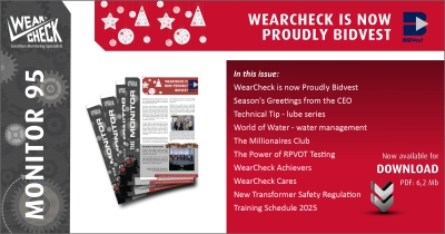 Enter WearCheck’s world of condition monitoring, and more …